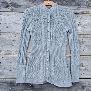 Gorgeous dove gray Nordic sweater.